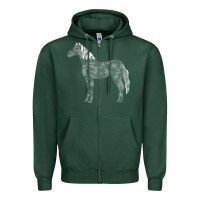 Sports Green horse lover t  shirthorse t  shirt (1) Zipper Hoodie - linhVisuals