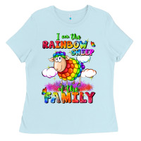 Baby Blue I am the rainbow sheep of the family Ladies Tee - FaDigitalArtStudio