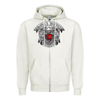 Oatmeal Heather dropkick murphy Zipper Hoodie - linhVisuals