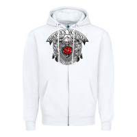 White dropkick murphy Zipper Hoodie - linhVisuals