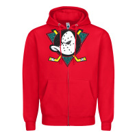 Red the mighty ducks classic Zipper Hoodie - linhVisuals