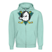 Seafoam the mighty ducks classic Zipper Hoodie - linhVisuals