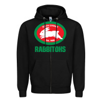 Black south sidney rabbitohs Zipper Hoodie - linhVisuals