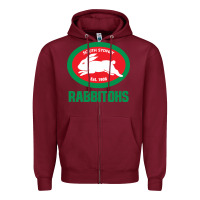 Burgundy south sidney rabbitohs Zipper Hoodie - linhVisuals
