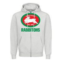 Dove Grey south sidney rabbitohs Zipper Hoodie - linhVisuals
