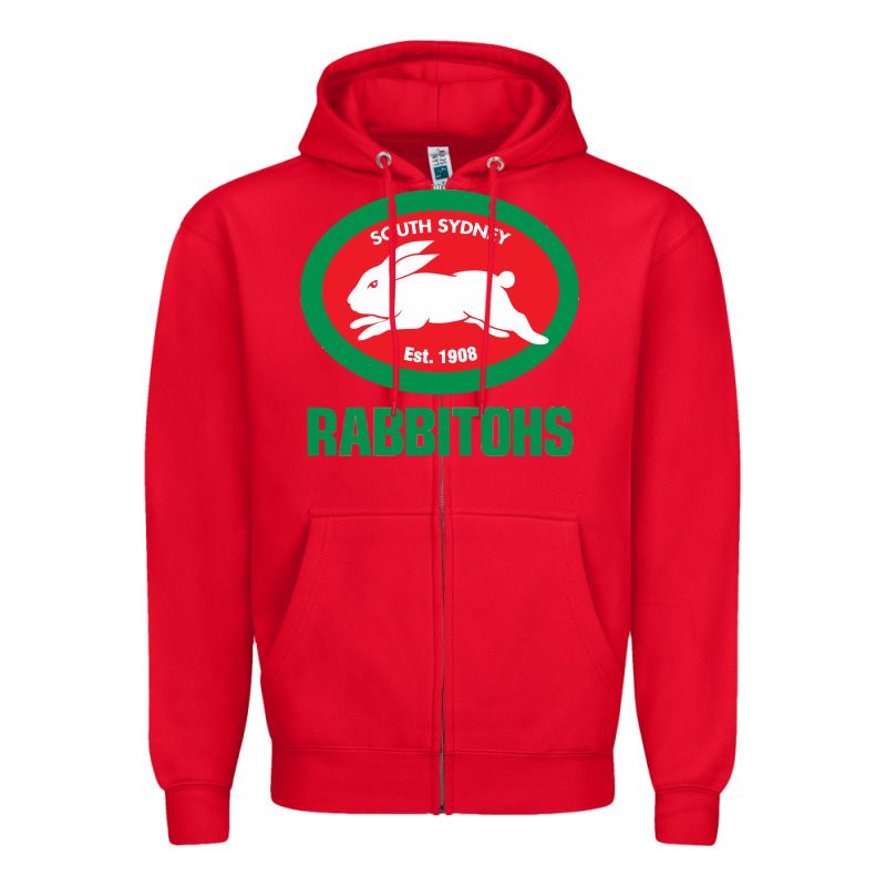 South Sidney Rabbitohs Zipper Hoodie by linhVisuals | Teevron