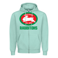 Seafoam south sidney rabbitohs Zipper Hoodie - linhVisuals