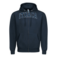 Navy ithaca new york ny vintage sports design navy design t shirt Zipper Hoodie - linhVisuals