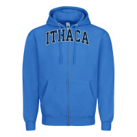 True Royal ithaca new york ny vintage sports design navy design t shirt Zipper Hoodie - linhVisuals
