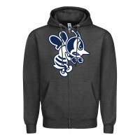 Charcoal Heather ambrose university fighting bees Zipper Hoodie - linhVisuals