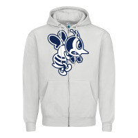 Dove Grey ambrose university fighting bees Zipper Hoodie - linhVisuals