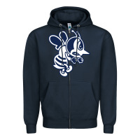 Navy ambrose university fighting bees Zipper Hoodie - linhVisuals