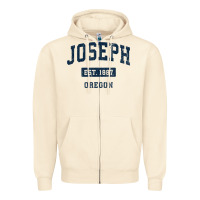Sandshell joseph oregon or vintage sports established navy design t shirt Zipper Hoodie - linhVisuals