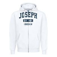 White joseph oregon or vintage sports established navy design t shirt Zipper Hoodie - linhVisuals