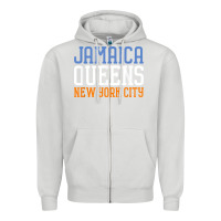 Dove Grey jamaica queens new york ny t shirt Zipper Hoodie - linhVisuals