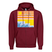 Burgundy Polo & Pan - Caravelle Zipper Hoodie - linhVisuals