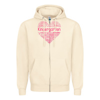 Sandshell cute love heart kindergarten teacher valentines day womens Zipper Hoodie - linhVisuals