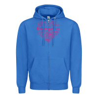 True Royal cute love heart kindergarten teacher valentines day womens Zipper Hoodie - linhVisuals