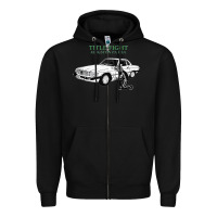Black Title Fight Trending Zipper Hoodie - linhVisuals