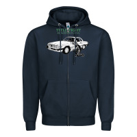 Navy Title Fight Trending Zipper Hoodie - linhVisuals