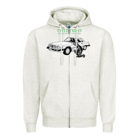 Oatmeal Heather Title Fight Trending Zipper Hoodie - linhVisuals