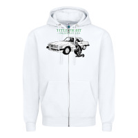 White Title Fight Trending Zipper Hoodie - linhVisuals