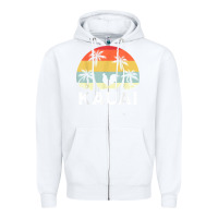 White kauai hawaii chicken lover souvenir t shirt Zipper Hoodie - linhVisuals