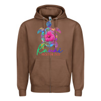 Chestnut kauai hawaii vacation 2022 sea turtle flower tropical t shirt Zipper Hoodie - linhVisuals