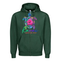 Sports Green kauai hawaii vacation 2022 sea turtle flower tropical t shirt Zipper Hoodie - linhVisuals