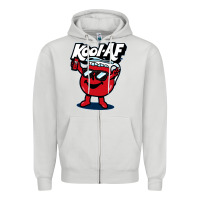 Dove Grey Kool-Af Zipper Hoodie - linhVisuals