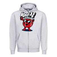 Heather Grey Kool-Af Zipper Hoodie - linhVisuals