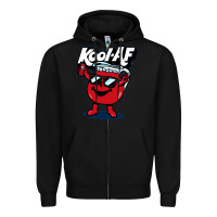 Black Kool-Af Zipper Hoodie - linhVisuals