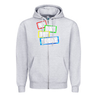 Heather Grey no day but today Zipper Hoodie - linhVisuals