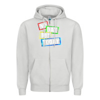 Dove Grey no day but today Zipper Hoodie - linhVisuals