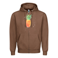 Chestnut Pineapple Onesie Zipper Hoodie - linhVisuals