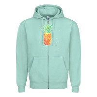 Seafoam Pineapple Onesie Zipper Hoodie - linhVisuals