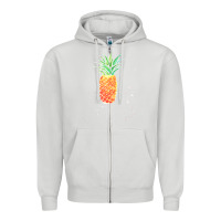 Dove Grey Pineapple Onesie Zipper Hoodie - linhVisuals