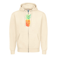 Sandshell Pineapple Onesie Zipper Hoodie - linhVisuals