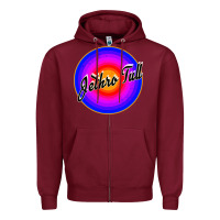 Burgundy jethro tull Zipper Hoodie - linhVisuals