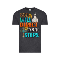 Vintage Black God Will Direct Your Steps Vintage Tee - BundleAndBundleShop