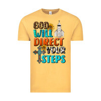 Vintage Mustard God Will Direct Your Steps Vintage Tee - BundleAndBundleShop