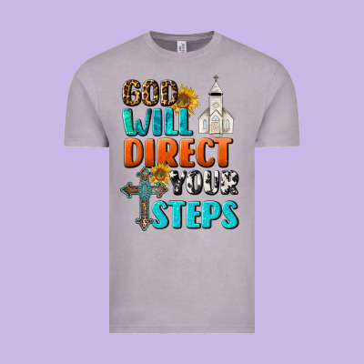 God Will Direct Your Steps Vintage Tee Designed By Bundleandbundleshop