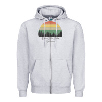 Heather Grey deam lake state Zipper Hoodie - linhVisuals