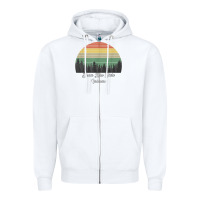 White deam lake state Zipper Hoodie - linhVisuals