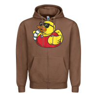Chestnut lifeguard rubber duck t shirt Zipper Hoodie - linhVisuals