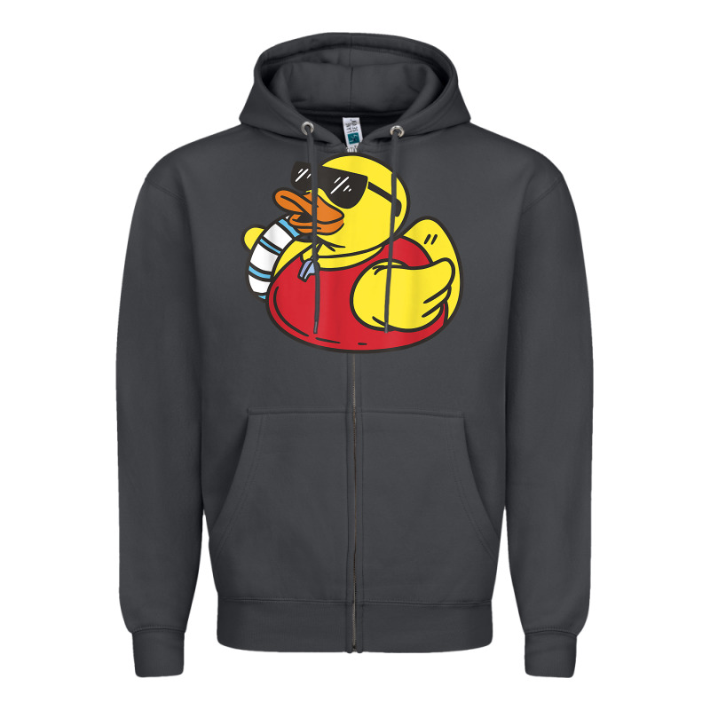 Lifeguard Rubber Duck T Shirt Zipper Hoodie by linhVisuals | Teevron