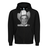 Black profile ernest tubb famous Zipper Hoodie - linhVisuals