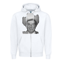 White profile ernest tubb famous Zipper Hoodie - linhVisuals