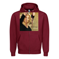 Burgundy faith hill   breathe Zipper Hoodie - linhVisuals