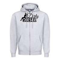 Heather Grey Dirty Diesel Sexy Zipper Hoodie - linhVisuals